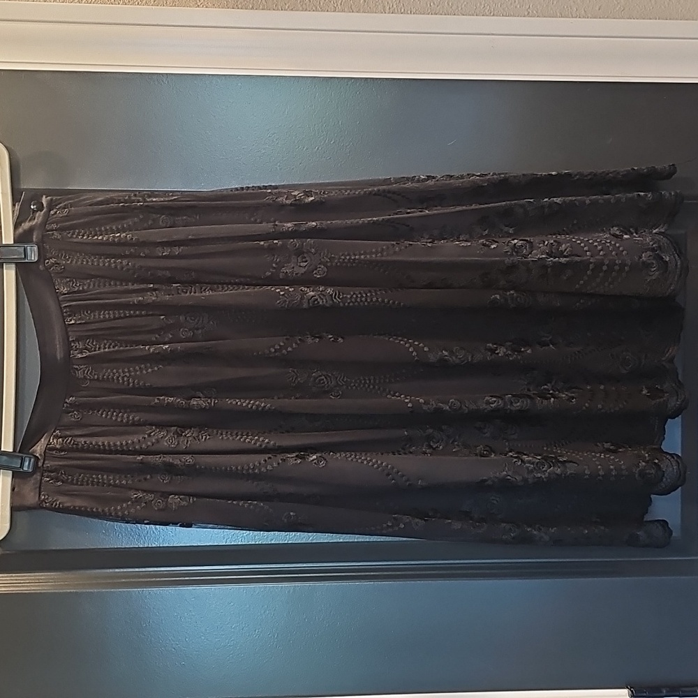 Sorelle FONTANA Vintage SILK LINED Floral Lace Skirt